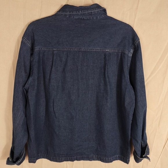 Vintage Style Embroidered Denim Jacket Ice Skating Cottagecore Whimsical Y2K - Picture 4 of 6